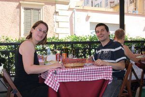 Roma. Comiendo en Trestevere