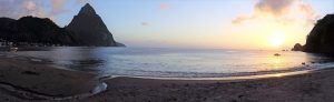 Isla de Santa Lucía. Puesta de Sol