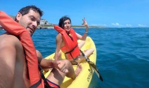 Islas Marietas. Kayakeando cerca de Isla Larga.