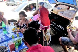 Comida rápida en las calles de Manaos