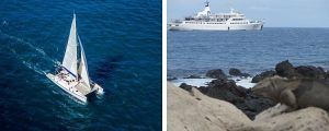 Catamarán o gran embarcación
