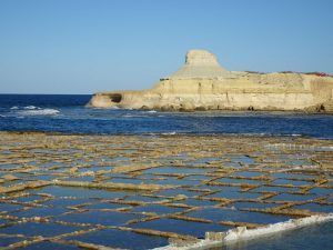 Salinas de Marsalforn o de Il-Qbajjar, en Gozo (Malta)