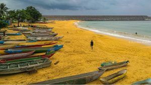 Playa de Palé. En la isla de Annobón.