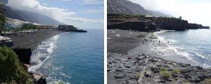Playa de Naos y Charca Verde, en el oeste de La Palma