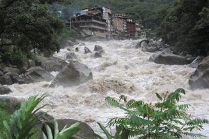 Llegando a Aguas Calientes