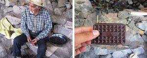 Tomando chocolate en el Inca Jungle Tour