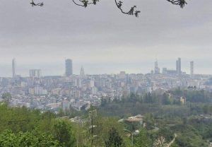 Vistas de Batumi desde lo alto del teleférico