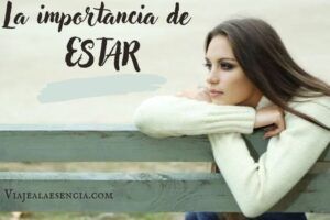 La importancia de estar. Portada