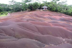 Valle de los 7 colores, en Mauricio