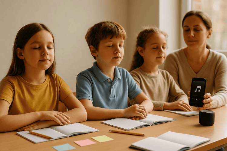 La espiritualidad para niños comprende la música