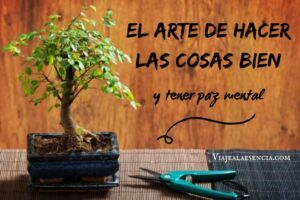 Hacer las cosas bien es un arte